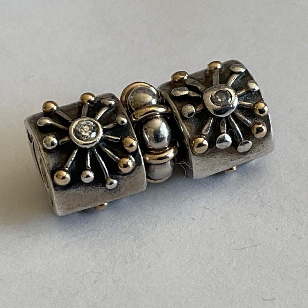 Pandora Silver and Gold Bracelet Charm